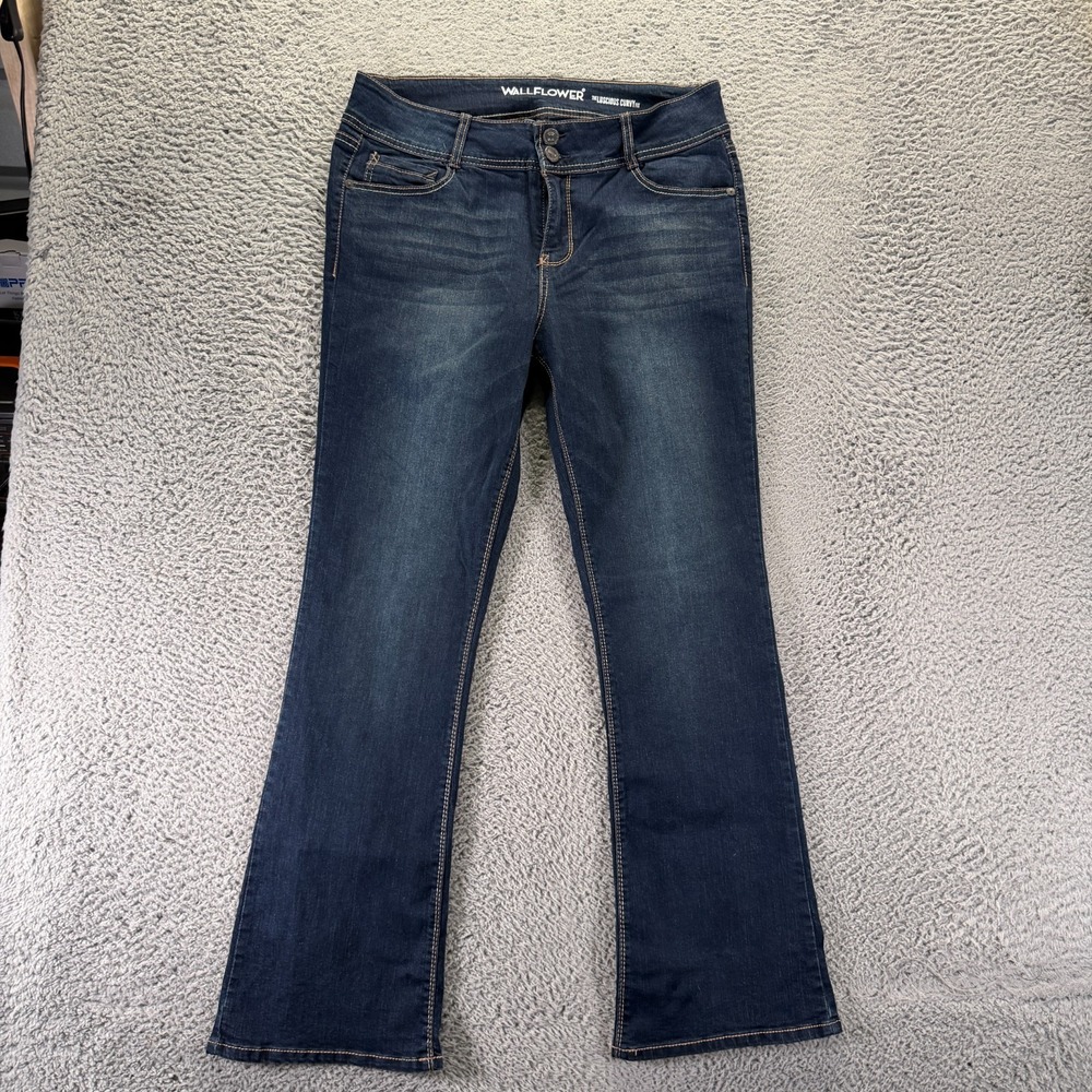 WallFlower Jeans Women's 13 Blue Cotton Denim Bootcut Luscious Curvy Stretch